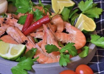 gamba en ensalada