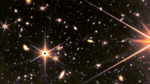 estrella enfocada por telescopio de la NASA