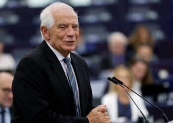 European Union foreign policy chief Josep Borrell speaks during a commission on Russia's escalation of its war of aggression against Ukraine, at the European Parliament, Wednesday, Oct. 5, 2022, in Strasbourg, eastern France. (AP Photo/Jean-Francois
