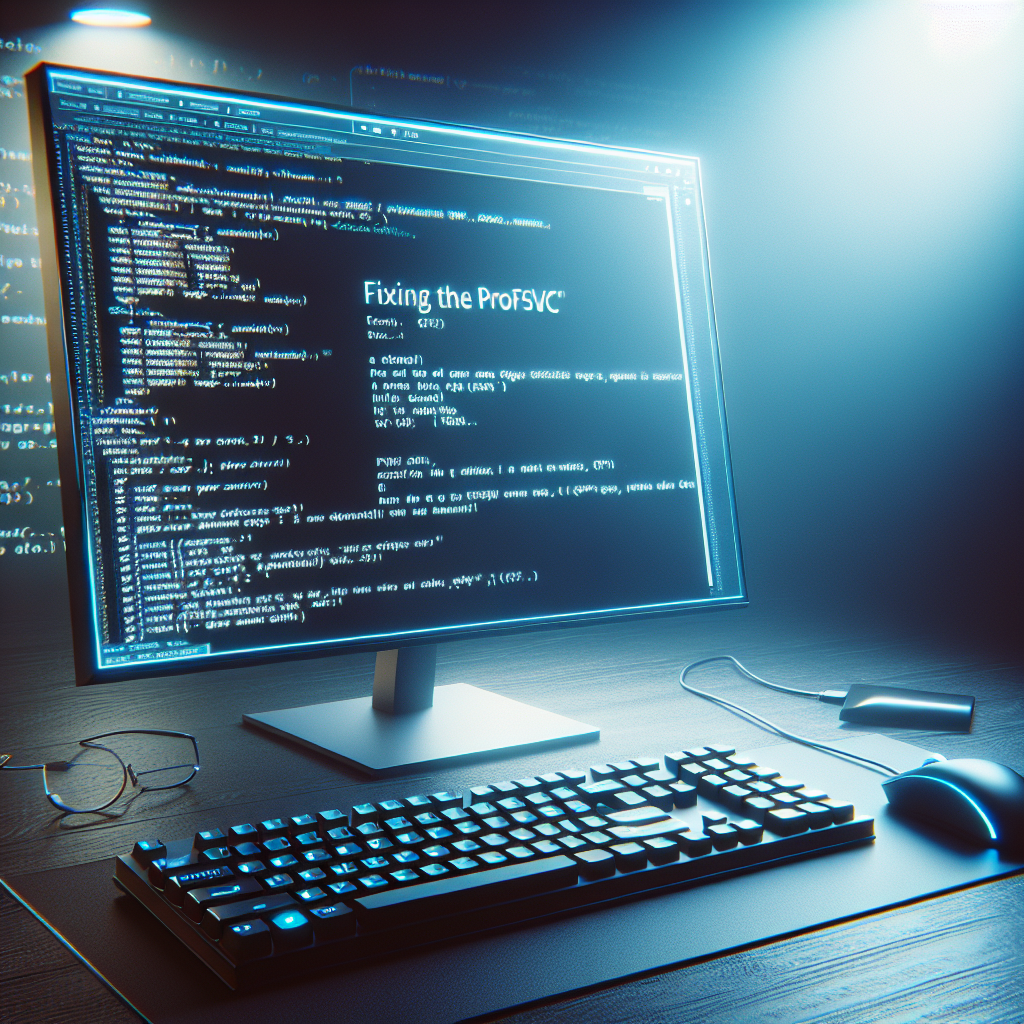 ℹ Guía Completa para Solucionar el Error Profsvc: Pasos Fáciles y Rápidos
