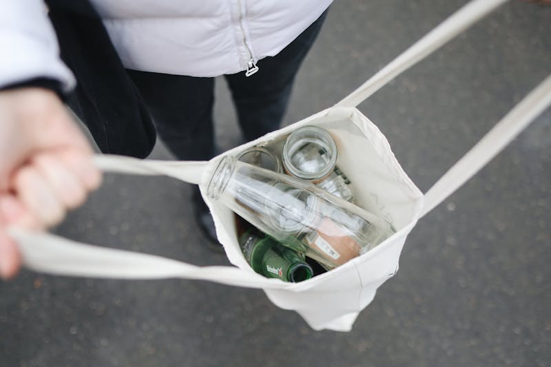 Concepto de economía circular y reciclaje sostenible